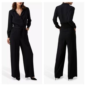 Pure Collection Belted Jumpsuit Black Size 6